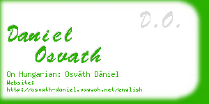 daniel osvath business card